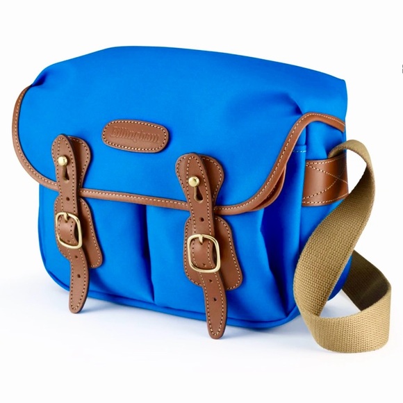 CUSTOM MADE Billingham Hadley Small Pro in Imperial Blue canvas and tan trim - Picture 14 of 14